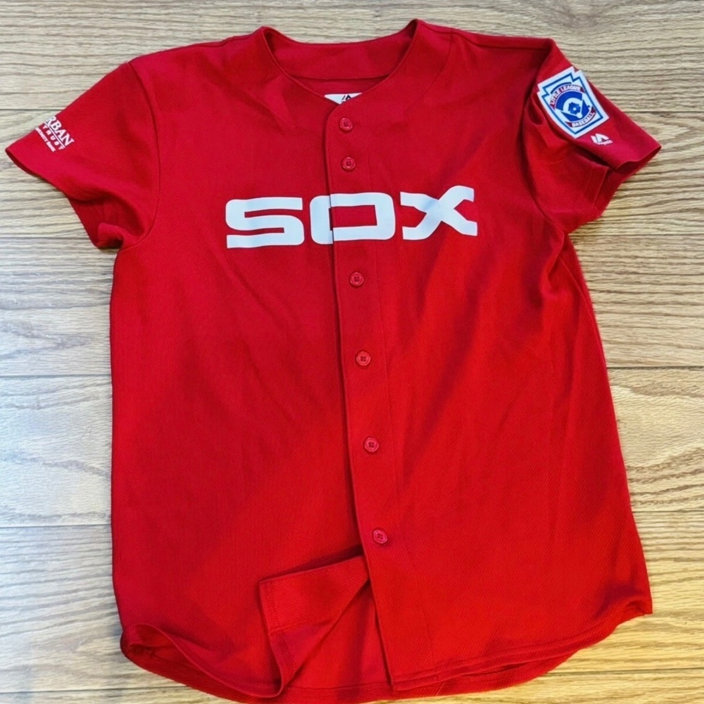 Chicago White Sox Majestic Cooperstown Collection Baseball Jersey youth  XL